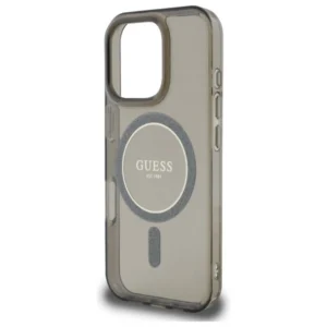 Guess GUHMP16LHFGEREK Apple iPhone 16 Pro 6.3" dėklas telefonui juodos spalvos IML Glitter Circle MagSafe - Image 6