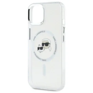 Karl Lagerfeld KLHMP14SHLSKCH Apple iPhone 14 6.1" dėklas telefonui baltos spalvos IML Metal Karl&Choupette Head MagSafe - Image 6
