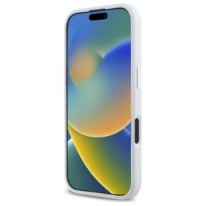 Karl Lagerfeld KLHMP16SSCMKMPCH Apple iPhone 16 6.1" dėklas telefonui baltos spalvos hard Silikoninis Initial Metal Logo MagSafe - Image 5