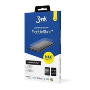 3MK FlexibleGlass Max Samsung Galaxy A115 A11 juodos spalvos rėmeliu, hibridinis stiklas z wzmocnionymi krawędziami