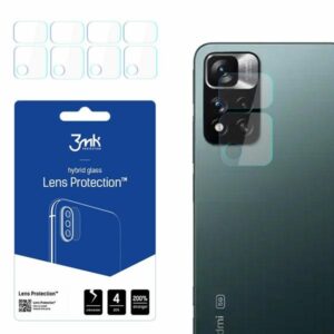 3MK Lens Protect Xiaomi Redmi Note 11 Pro+ 5G telefono kameros objektyvo apsauga 4vnt