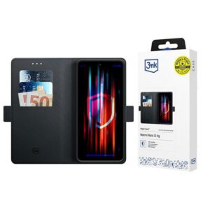 3MK Wallet Redmi Note 13 4G dėklas telefonui juodos spalvos