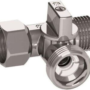 Ventilis 0233510 trišakis, 1/2"x3/4"x1/2", vid/išor. srieg.