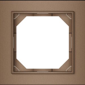 Vienvietis rėmelis VILMA QR1000, mocha spalvos