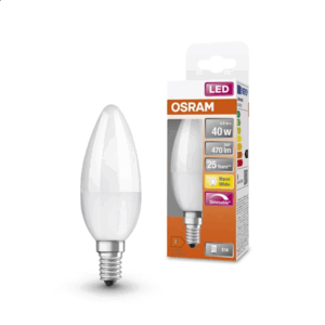 LED lempa Osram, B35, 5W, E14, 827, 470lm, dim, mat - Image 6