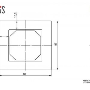 Vienvietis rėmelis LIREGUS EPSILON, natūralus stiklas - Image 3