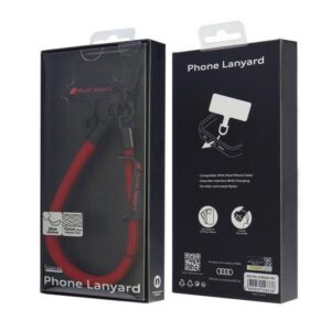 Audi universali virvelė telefonui 28cm 10mm raudonos spalvos AUS-HSL10-RSQ/D1-RD - Image 3