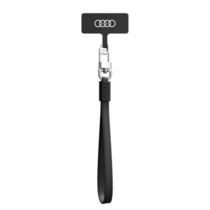 Audi universali virvelė telefonui 28cm 10mm Leather juodos spalvos AU-HSLSL-GT/D1-BK - Image 1