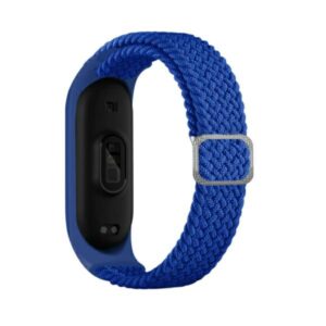Beline apyrankė Mi Band 7/6/5 Textile mėlynos spalvos