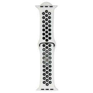 Beline apyrankė Apple Watch Sport silikoninė 42/44/45/49mm baltos ir juodos spalvos - Image 2