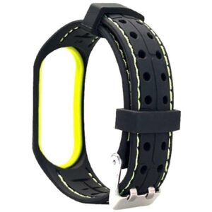 Beline apyrankė Mi Band 6/5 Smart juodos ir laimo spalvos - Image 1