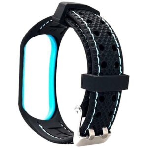 Beline apyrankė Mi Band 3/4 Sport juodos ir mėlynos spalvos