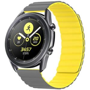 Beline apyrankė Watch 20mm Magnetic pilkos ir geltonos spalvos - Image 1