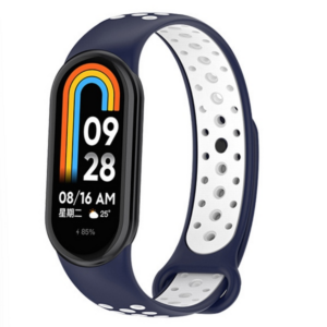 Beline apyrankė Mi Band 9/8 design mėlynos ir baltos spalvos