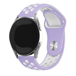 Beline apyrankė Watch 20mm Sport silikoninė violetinės ir baltos spalvos box