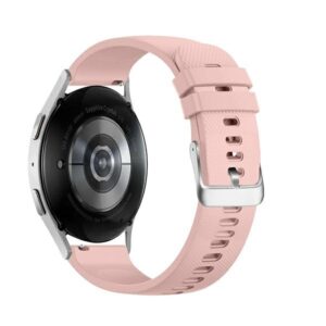 Beline apyrankė Watch 20mm Grid Texture silikoninė rožinės spalvos box