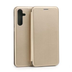 Beline Book Magnetic Samsung Galaxy M55 dėklas telefonui aukso spalvos - Image 1