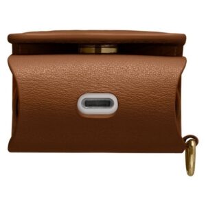 Spigen La Manon AirPods 1/2 Case PU Leather rudos spalvos 074CS26378 - Image 6
