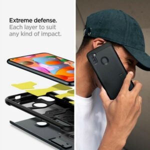 Spigen Tough Armor Samsung Galaxy M115 M11 dėklas telefonui juodos spalvos ACS00857 - Image 7