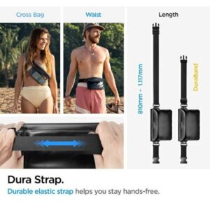 Spigen Universal Waterproof Waist Bag juodos spalvos AMP04532 - Image 3