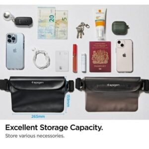 Spigen Universal Waterproof Waist Bag juodos spalvos AMP04532 - Image 5