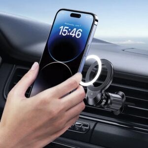 USAMS universalus magnetinis laikiklis US-ZJ075 ventiliacijos grotelėms juodos spalvos ZJ75ZJ01 - Image 8