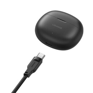 USAMS ausinės Bluetooth 5.3 TWS Rhymbo Series belaidės juodos spalvos BHUYO01 (US-YO17) - Image 7