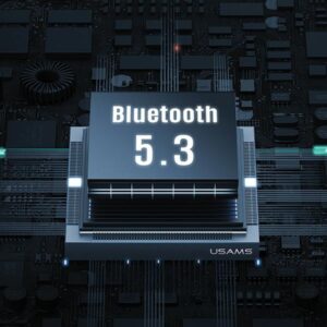 USAMS ausinės Bluetooth 5.3 TWS Rhymbo Series belaidės juodos spalvos BHUYO01 (US-YO17) - Image 8