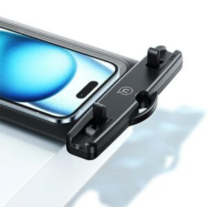 USAMS vandeniui atsparus dėklas 6.7" IP68 rožinės spalvos FSD1403 (YD014) - Image 3