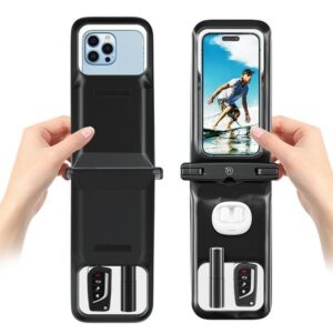 USAMS vandeniui atsparus dėklas 6.7" IP68 rožinės spalvos FSD1403 (YD014) - Image 5