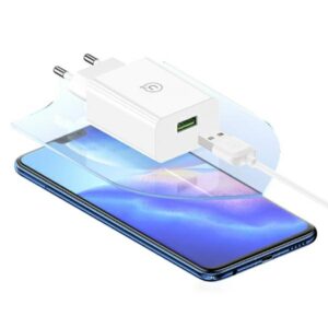 USAMS Laidinis įkroviklis 18W + kabelis USB-C/USB-A 1m Fast Charging baltos spalvos series SC SCXLTZ02 - Image 7