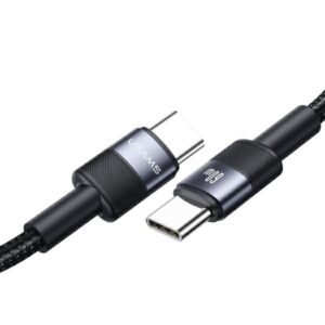 USAMS Kabelis USB-C į USB-C 60W Fast Charging tarnish SJ724USBSG01 (US-SJ724)
