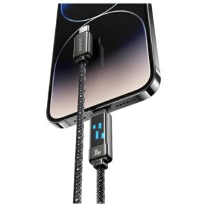 USAMS Kabelis USB-C į Lightning 30W 1,2m   Zinc Alloy Fast Charging Data Cable Meteor Series SJ743USB01 (US-SJ743)
