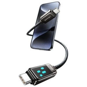USAMS Kabelis USB-C į USB-C 100W 1,2m      Zinc Alloy Fast Charging Data Cable Meteor Series SJ744USB01 (US-SJ744) - Image 7