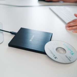 Verbatim išorinis optinis įrenginys Slimline CD/DVD USB-C + kabelis USB-C/USB-C do USB-A 3.2 juodos spalvos 43886 - Image 3