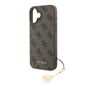 Guess 4G Charm Apple iPhone 16 Tone on Tone dėklas telefonui rudos spalvos - Image 2