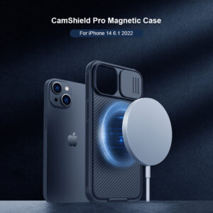 Nillkin CamShield PRO Magnetic Hard Apple iPhone 13/14 juodos spalvos - Image 2