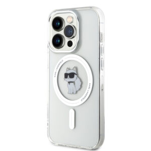 Karl Lagerfeld IML Choupette MagSafe Apple iPhone 15 Pro dėklas telefonui skaidrus