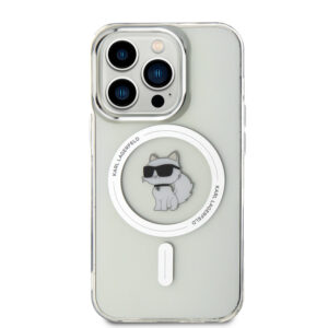 Karl Lagerfeld IML Choupette MagSafe Apple iPhone 15 Pro dėklas telefonui skaidrus - Image 2