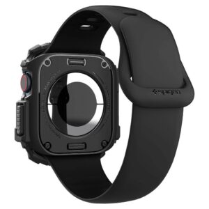 Dėklas Apple Watch 10 (46mm) Spigen Rugged Armor Matte black - Image 4