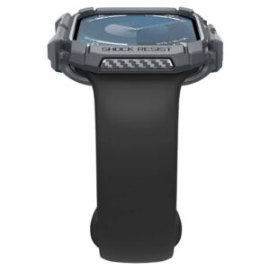 Dėklas Apple Watch 10 (46mm) Spigen Rugged Armor Dark gray - Image 8