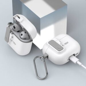 Apple AirPods 4 Tech-Protect Slim Hook dėklas jūsų ausinėms baltos spalvos - Image 6