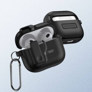 Apple AirPods 4 Tech-Protect Slim Hook dėklas jūsų ausinėms juodos spalvos - Image 3