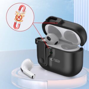 Apple AirPods 4 Tech-Protect Slim Hook dėklas jūsų ausinėms juodos spalvos - Image 4