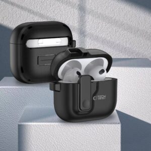 Apple AirPods 4 Tech-Protect Slim Hook dėklas jūsų ausinėms juodos spalvos - Image 7