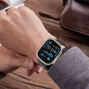 Apyrankė Apple Watch 6 / 7 / 8 / 9 / 10 / SE / Ultra 1 / 2 (44 / 45 / 46 / 49 mm) Tech-Protect Stainless Classic black - Image 3