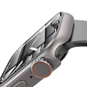 Apple Watch 10 (46MM) Tech-Protect Defense360 dėklas laikrodžiui juodos ir oranžinės spalvos - Image 3