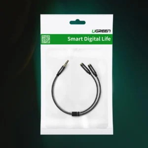 Ugreen AV123 headphone cable 3.5 mm minijack (male) - 2x 3.5 mm minijack (female) - black - Image 5
