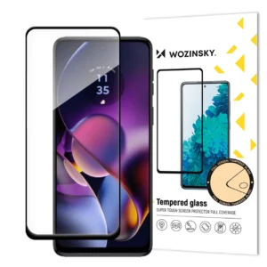 Wozinsky Apsauginis stiklas Full Glue Motorola Moto G54 full screen su rėmeliu - black