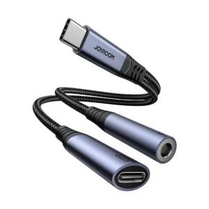 Joyroom SY-C02 2in1 DAC adapter USB-C to USB-C / 3.5 mm mini jack - black - Image 7